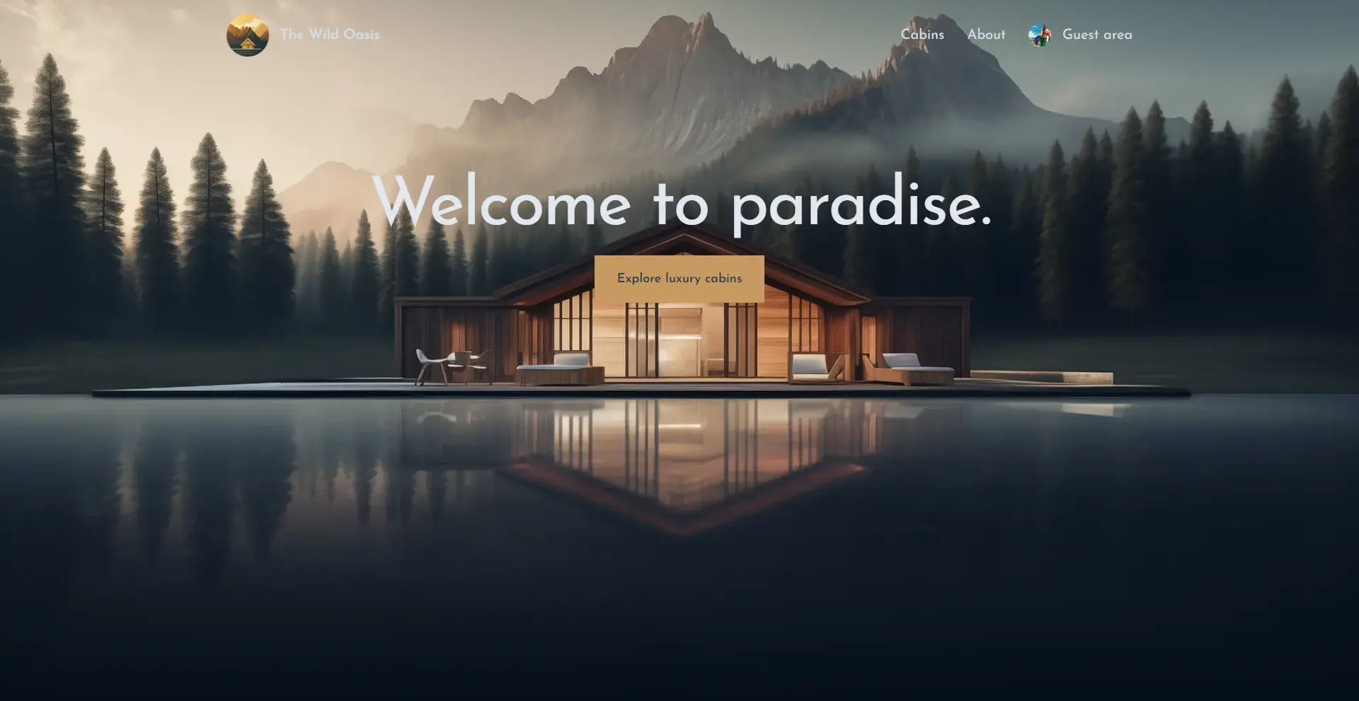 The Wild Oasis Landing Page