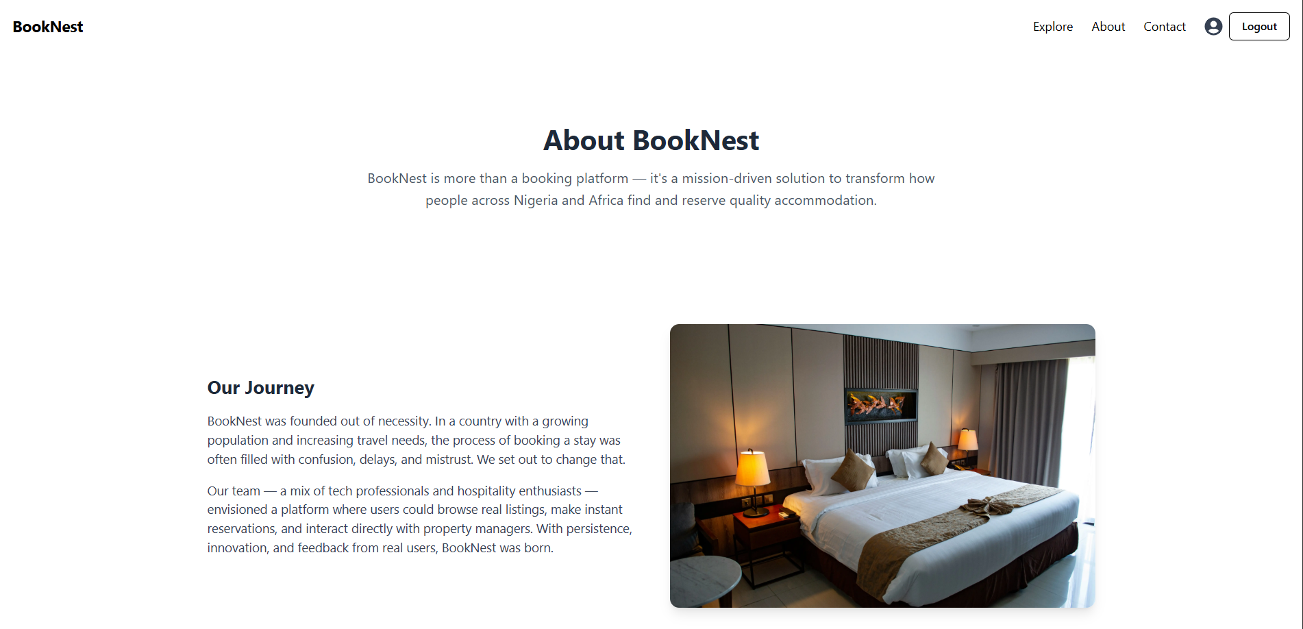 Booknest explore page