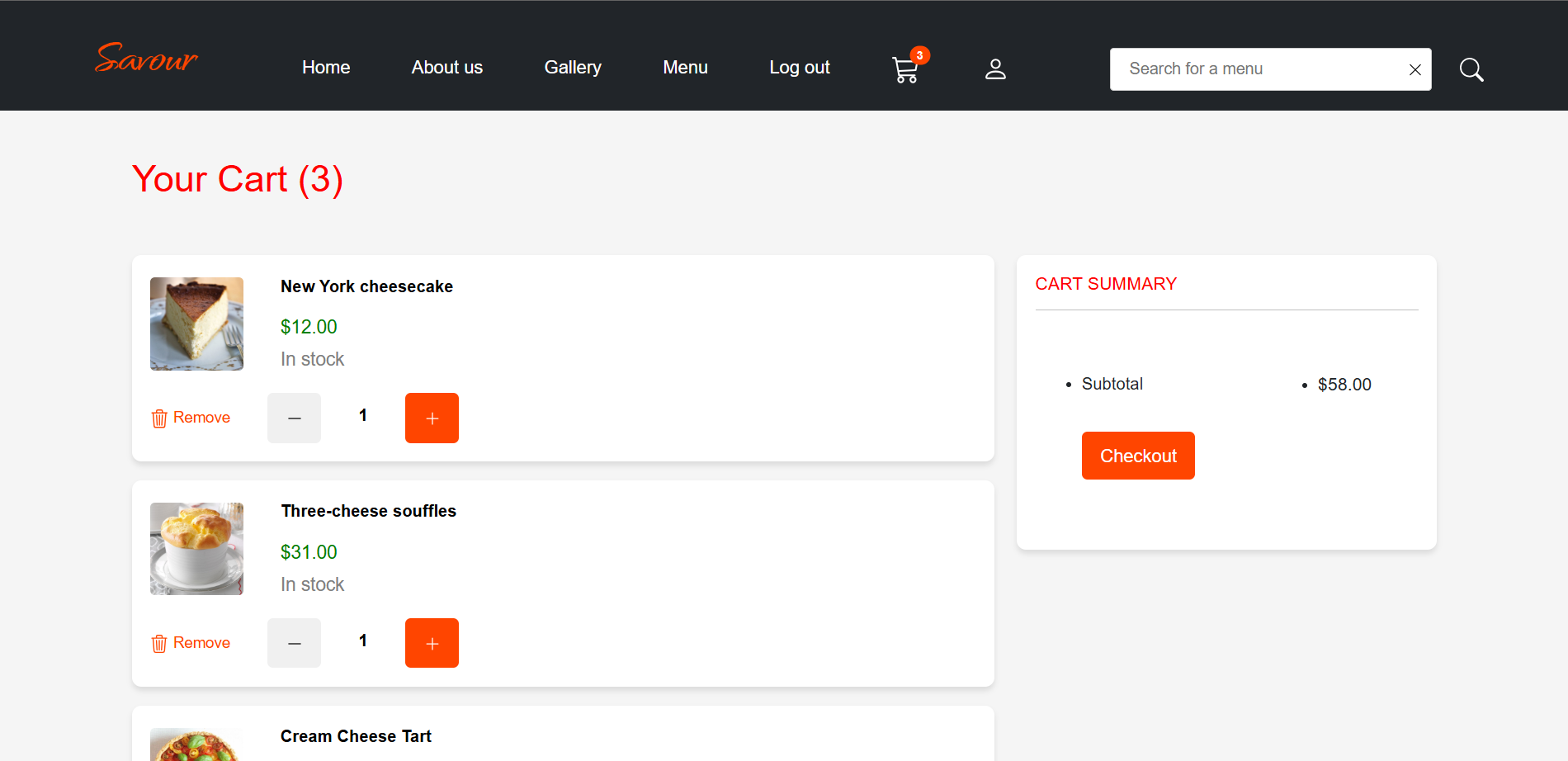 Savour screenshot 2
